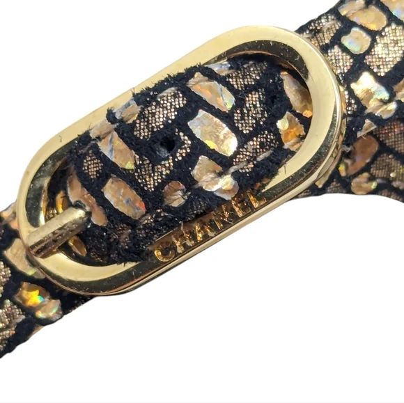 Chanel 2018 Interlocking CC T-Strap Fantasy Chain Thong Sandals Size EU 40 - Picture 12 of 15